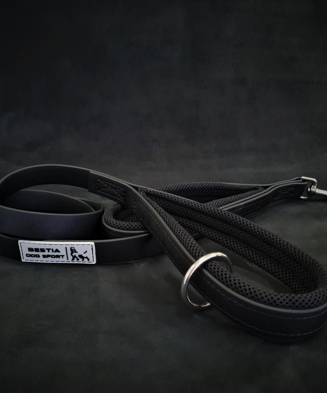 BESTIA DOG SPORT dual handle leash black-1