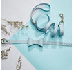 Blau / Halsband und Leine / S