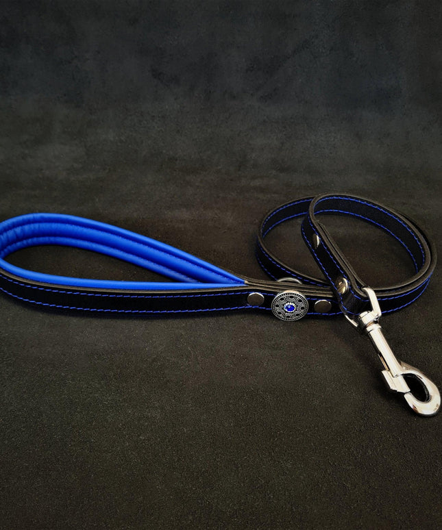 The ''Bijou'' harness Black & Blue Small to Medium Size-1