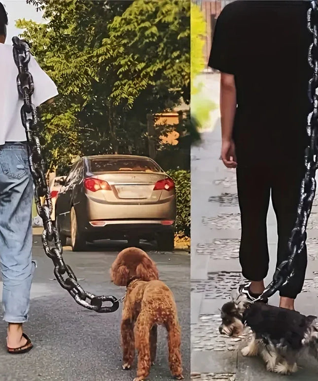 Giant Chain Dog Leash – Humorous Accessory