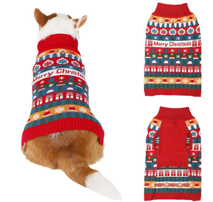 Autumn And Winter Christmas Sweater Turtleneck 2-leg Clothes Dog Clothes