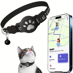 Collier localisateur pour chat avec imprimé cartoon créatif
