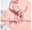 Rosa / Halsband und Leine / S