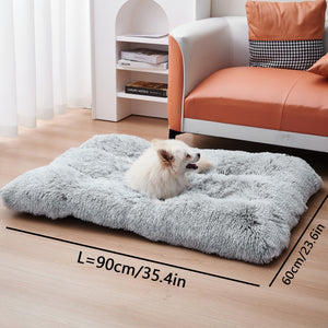 Dog Bed Matelas Lavable Grand Canapé pour Chien Lit Portable Chenil pour Animal de Compagnie Maison Longue en Peluche Protecteur de Sommeil Produit Lit pour Chien
