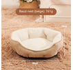 Gedämpftes gefülltes Brötchennest Beige