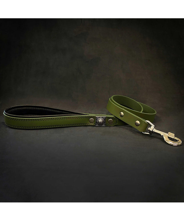 The "Eros" Green Leash 1 inch wide-0