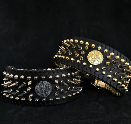 'Imperium'' hand stitched 8 cm wide show collar-0