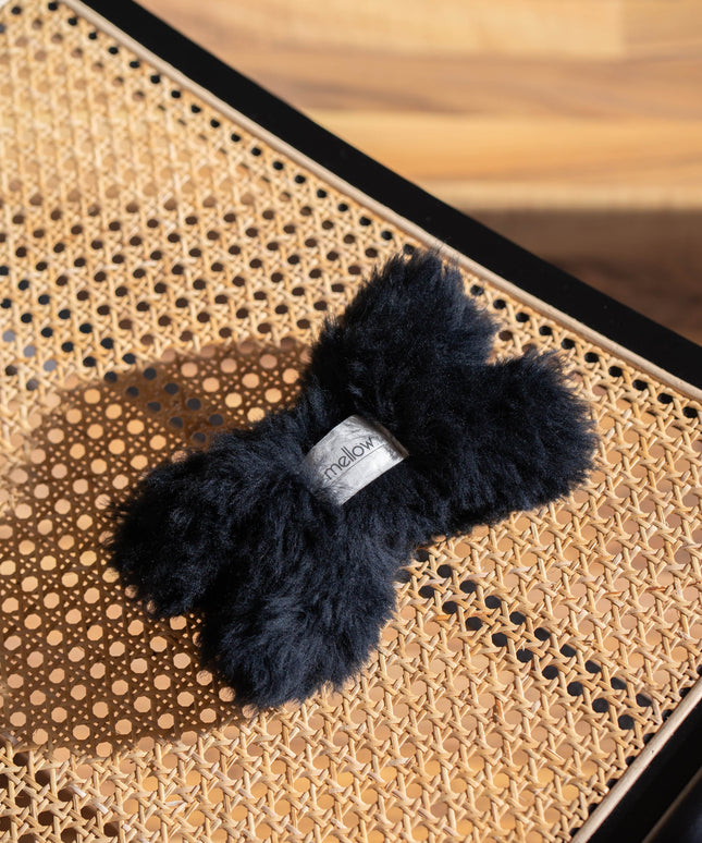 Natural Woolen Dog Toy - Bone - Charcoal-1