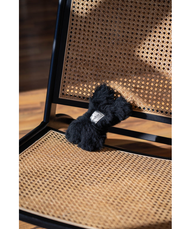 Natural Woolen Dog Toy - Bone - Charcoal-0