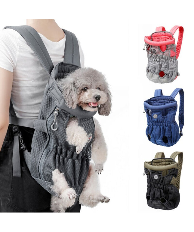 Pet Dog Carrier Backpack Breathable Outdoor Travel Products Bags For Small Medium Dog Cat Chihuahua Pets Mesh Shoulder-0