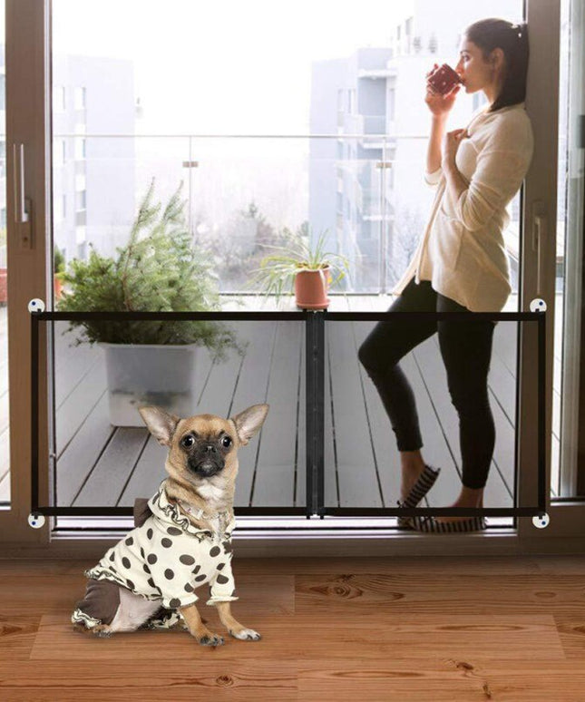 Pet Dog Fence Gate Safe Guard Safety Enclosure Dog Fences Dog Gate The Ingenious Mesh Magic Pet Gate Pet supplies-4