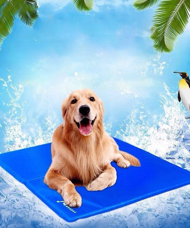 Summer Dog Cooling Mat Pet Ice Pad Teddy Mattress Pet Cool Mat Bed Cat Cushion Keep Cool Pet Dog Cooling Mat Pet Supplies XS-XL-3