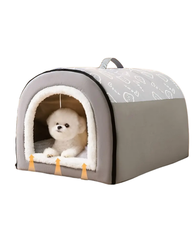 Warm Enclosed Dog Bed for All Seasons-0
