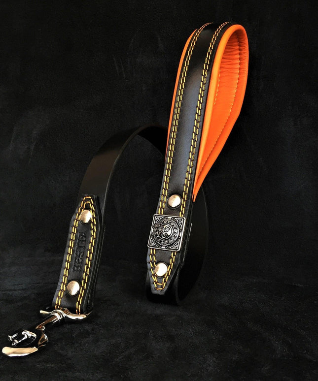 The "Eros" harness Black & Orange-1