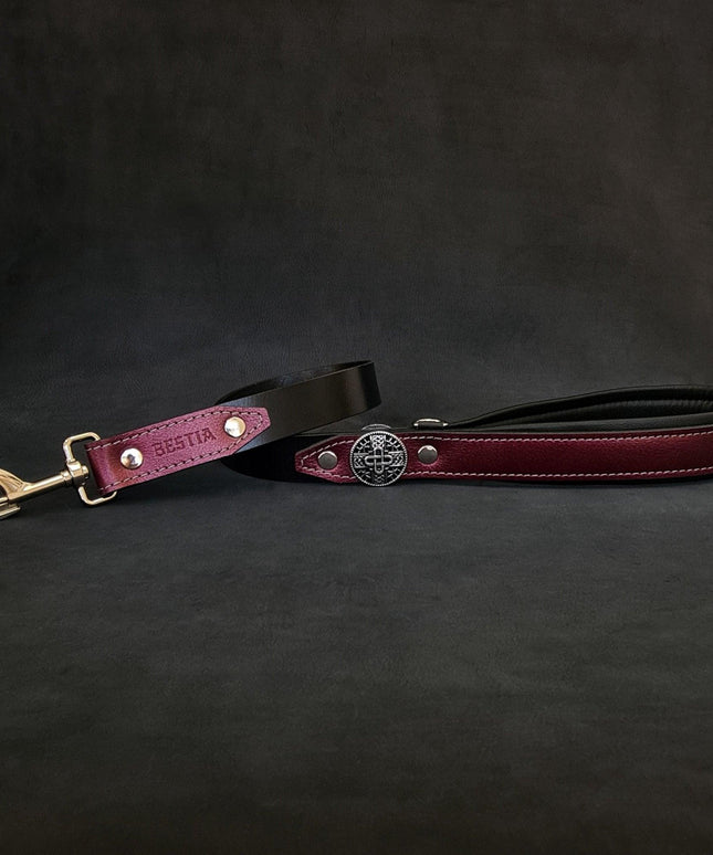 The "Hektor" Burgundy dog leash-LIMITED-1