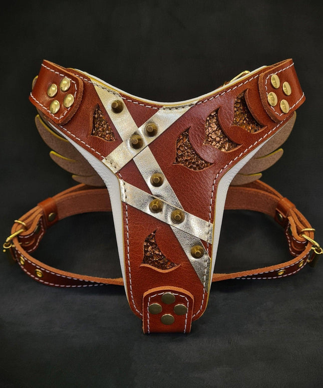 The "Hermes" leather harness -  Large and Giant Breeds-1