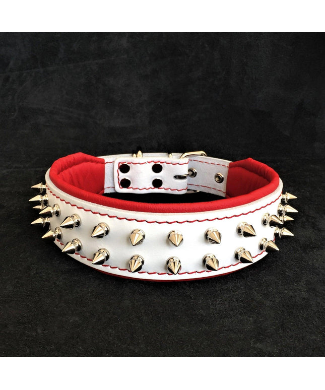 White "Frenchie" dog collar-0